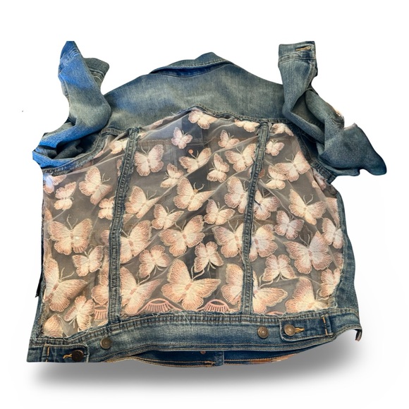 Cutout Jean jacket - Picture 3 of 4